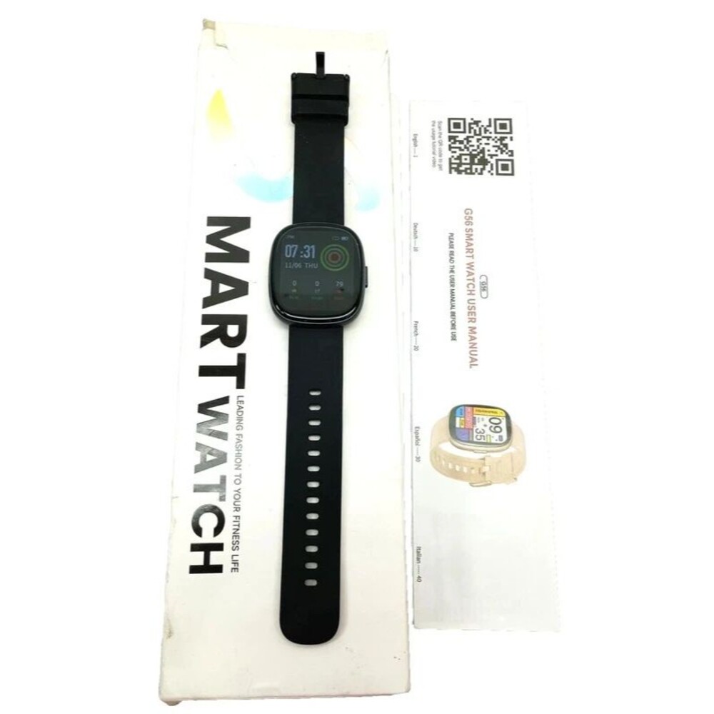 Sanorum Bluetooth Smart Watch Fitness Tracker 1.83" LCD Heart Rate iOS Android